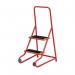 Tilt and Push 2 Stepsure Grip Tread, Powder Coated Finish Red 434935