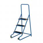 Tilt and Push 3 Stepsure Grip Tread, Powder Coated Finish Blue 434936
