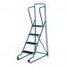 Tilt and Push 4 Stepsure Grip Tread, Powder Coated Finish Blue 434939