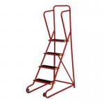 Tilt and Push 4 Stepgrip Tread, Powder Coated Finish Red 434941