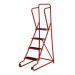 Tilt and Push 4 Stepgrip Tread, Powder Coated Finish Red 434941