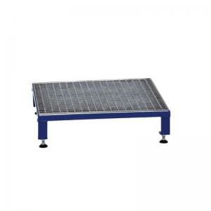 Galvanised Mesh Grid Work Platform 610 X 610, Height Adjustable Feet