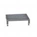 Galvanised Mesh Grid Work Platform 610 X 610, Height Adjustable Feet 140 to 210 mm High - Grey 434957