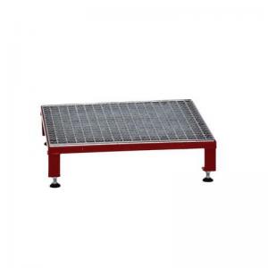 Galvanised Mesh Grid Work Platform 610 X 610, Height Adjustable Feet