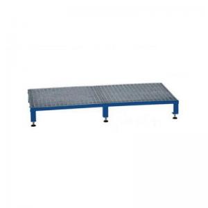 Galvanised Mesh Grid Work Platform 1210 X 610, Height Adjustable Feet