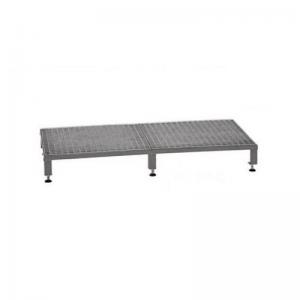 Galvanised Mesh Grid Work Platform 1210 X 610, Height Adjustable Feet