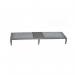 Galvanised Mesh Grid Work Platform 1510 X 610, Height Adjustable Feet 140 to 210 mm High - Grey 434966