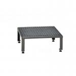 Galvanised Mesh Grid Work Platform 610 X 610, Height Adjustable Feet 230 to 300 mm High - Grey 434969