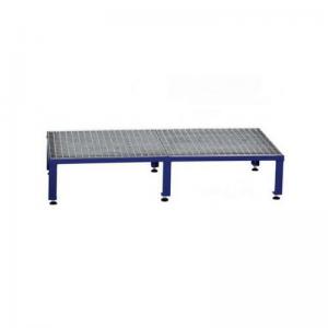 Galvanised Mesh Grid Work Platform 1210 X 610, Height Adjustable Feet