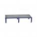 Galvanised Mesh Grid Work Platform 1210 X 610, Height Adjustable Feet 230 to 300 mm High - Blue 434974