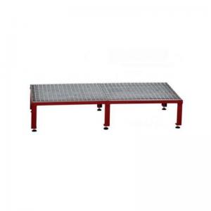 Galvanised Mesh Grid Work Platform 1210 X 610, Height Adjustable Feet