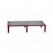 Galvanised Mesh Grid Work Platform 1210 X 610, Height Adjustable Feet 230 to 300 mm High - Red 434976