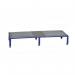 Galvanised Mesh Grid Work Platform 1510 X 610, Height Adjustable Feet 230 to 300 High - Blue 434977