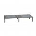 Galvanised Mesh Grid Work Platform 1510 X 610, Height Adjustable Feet 230 to 300 High - Grey 434978