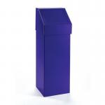 60 Litre Steel Fireretardant Pushbin Blue 435063
