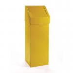 60 Litre Steel Fireretardant Pushbin Yellow 435064