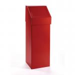 60 Litre Steel Fireretardant Pushbin Red 435065