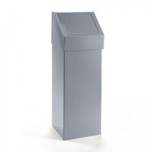 60 Litre Steel Fire Retardant Pushbin Grey 435066