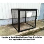 Defender Cage with Mesh Base & Onefull Shelf - H 1200 X W 1200 X D 1200 mm - Galvanised Steel 435092
