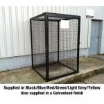 Defender Cage with One Full Shelf -h 1800 X W 1200 X D 1200 mm - Powder Coated Red 435126