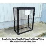 Defender Cage with One Full Shelf -h 1400 X W 1000 X D 500 mm - Powder Coated Yellow 435154