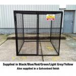 Defender Cage with Mesh Base -h 1800 X W 1800 X D 1800 mm - Galvanised Steel 435173