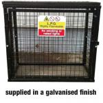 Gas Cylinder Cage with Mesh Base -h 900 X W 1000 X D 600 mm - Galvanised Steel 435175