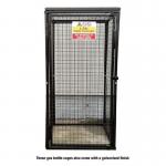Gas Cylinder Cage with Mesh Base -h 1800 X W 900 X D 900 mm - Galvanised Steel 435178