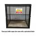 Gas Cylinder Cage with Mesh Base -h 1200 X W 1200 X D 1200 mm - Galvanised Steel 435180
