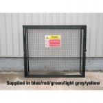 Gas Cylinder Cage with One Full Shelf -h 1400 X W 1650 X D 500 - Powder Coated - Black 435256