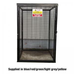Gas Cylinder Cage With One Full Shelf - H1800 X W1200 X D1200mm -
