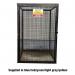 Gas Cylinder Cage with One Full Shelf -h 1800 X W 1200 X D 1200 mm - Powder Coated - Black 435258