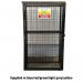 Gas Cylinder Cage with Two Full Shelves -h 1700 X W 1000 X D 500 mm - Powder Coated - Blue 435265