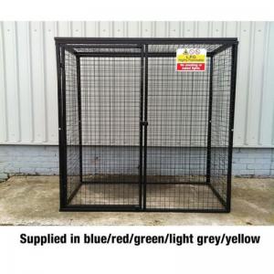 Gas Cylinder Cage With One Full Shelf - H1800 X W1800 X D900mm -