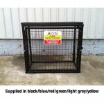Gas Cylinder Cage with One Full Shelf -h 900 X W 1000 X D 500 mm - Powder Coated - Green 435284