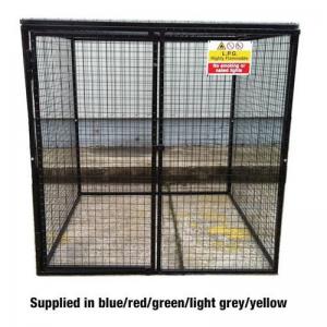 Gas Cylinder Cage With One Full Shelf - H1800 X W1800 X D1800mm -