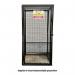 Gas Cylinder Cage with One Full Shelf -h 1800 X W 900 X D 900 mm - Powder Coated - Light Grey 435299
