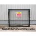 Defender Cage with Mesh Base -h 1400 X W 1650 X D 500 mm - Powder Coated Black 435322