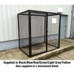 Defender Cage with Mesh Base -h 1800 X W 1800 X D 1200 mm - Powder Coated Blue 435337