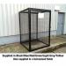 Defender Cage with Mesh Base -h 1800 X W 1200 X D 1200 mm - Powder Coated Red 435346