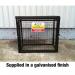 Gas Cylinder Cage with Mesh Base & Onefull Shelf - H 900 X W 1000 X D 500 mm - Galvanised Steel 435450