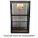 Gas Cylinder Cage with Mesh Base & Twofull Shelves - H 1700 X W 1000 X D 500 mm - Galvanised Steel 435453