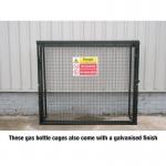 Gas Cylinder Cage with Mesh Base & Onefull Shelf - H 1400 X W 1650 X D 500 mm - Galvanised Steel 435455