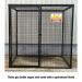 Gas Cylinder Cage with Mesh Base & Onefull Shelf - H 1800 X W 1800 X D 1200 - Galvanised Steel 435459