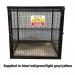 Gas Cylinder Cage with Mesh Base & One Full Shelf -h 1200 X W 1200 X D 1200 mm - Powder Coated Green 435501