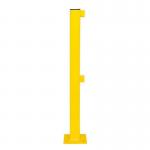 Black Bull Md Railing System - End Post 1,000 Mmh- Outdoor Use - Hotdip Galv + Pcoated - Yellow 435530