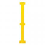 Black Bull Md Railing System - Middle Post 1,000 Mmh- Outdoor Use - Hotdip Galv + Pcoated - Yellow 435532