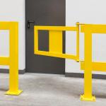 Black Bull Railing System Gate Hd - 835 X 475mm - Indoor Use - Yellow - Manual Closing 435573
