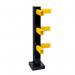 Black Bull Flex Impact Protection System Hybrid Corner Post Steel 1000 Mmh Indoor Use Pcoated Black 435582