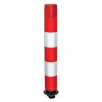 Traffic-line Flexible Post Off-highway- 760 Mmh - Reflective Sleeve - Redwhite - No Base 435607